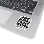 Plumber Sticker - Pipe Sizes & Trust Issues - 4 Inch Kiss-Cut Decal for Plumbers, Toolbox, Hard Hat, Truck
