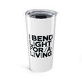 Welder Tumbler - I Bend Light For A Living - Funny Welding Humor 20oz Stainless Steel Cup for TIG MIG Pipe Welders