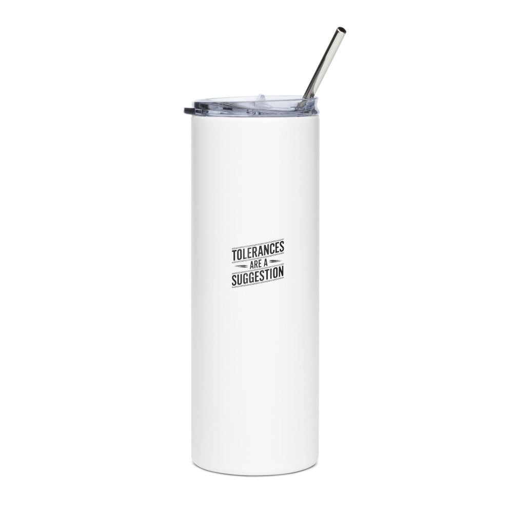 CNC Crash Tolerance 20oz Stainless Steel Tumbler — Machinist Shop Floor Coffee Cup