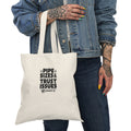 Plumber Tote Bag - Pipe Sizes & Trust Issues - Cotton Canvas Tool Bag for Plumbers, Pipefitters, Drain Techs