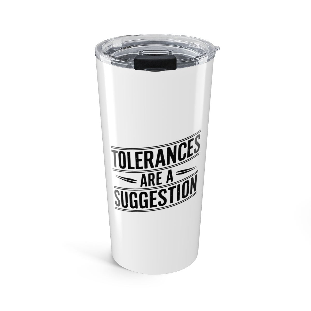 CNC Crash Tolerance 20oz Stainless Steel Tumbler — Machinist Shop Floor Coffee Cup