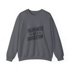 CNC Machinist Crewneck Sweatshirt - Tolerance Stack Crash Humor Workwear Badge for Shop Floor Operators