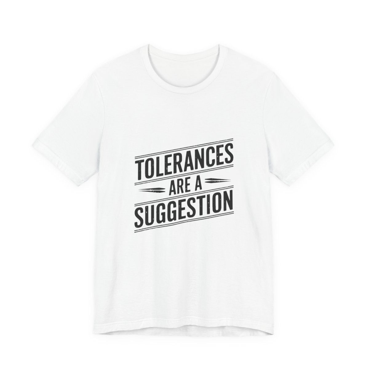 CNC Machinist T-Shirt Tolerance Humor Tee Crash Recovery Shop Floor Workwear Badge Unisex Shirt