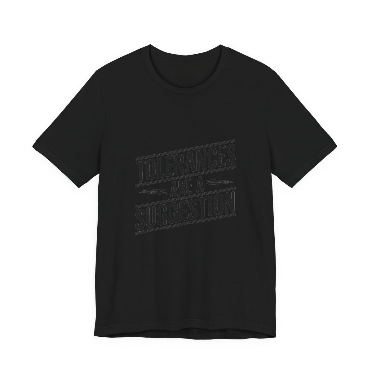 CNC Machinist T-Shirt Tolerance Humor Tee Crash Recovery Shop Floor Workwear Badge Unisex Shirt
