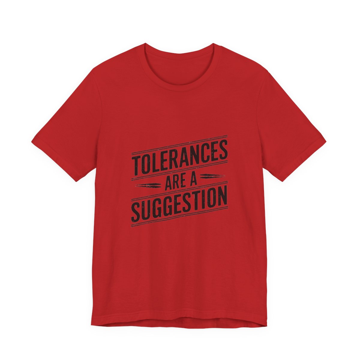 CNC Machinist T-Shirt Tolerance Humor Tee Crash Recovery Shop Floor Workwear Badge Unisex Shirt