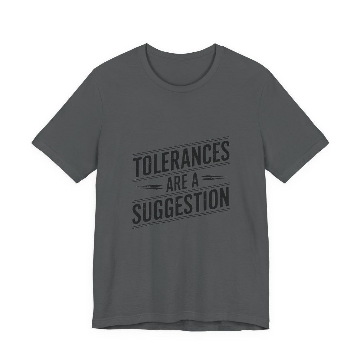 CNC Machinist T-Shirt Tolerance Humor Tee Crash Recovery Shop Floor Workwear Badge Unisex Shirt