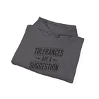 CNC Tolerance Hoodie - Machinist Crash Humor Pullover for Shop Floor Operators