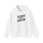 CNC Tolerance Hoodie - Machinist Crash Humor Pullover for Shop Floor Operators