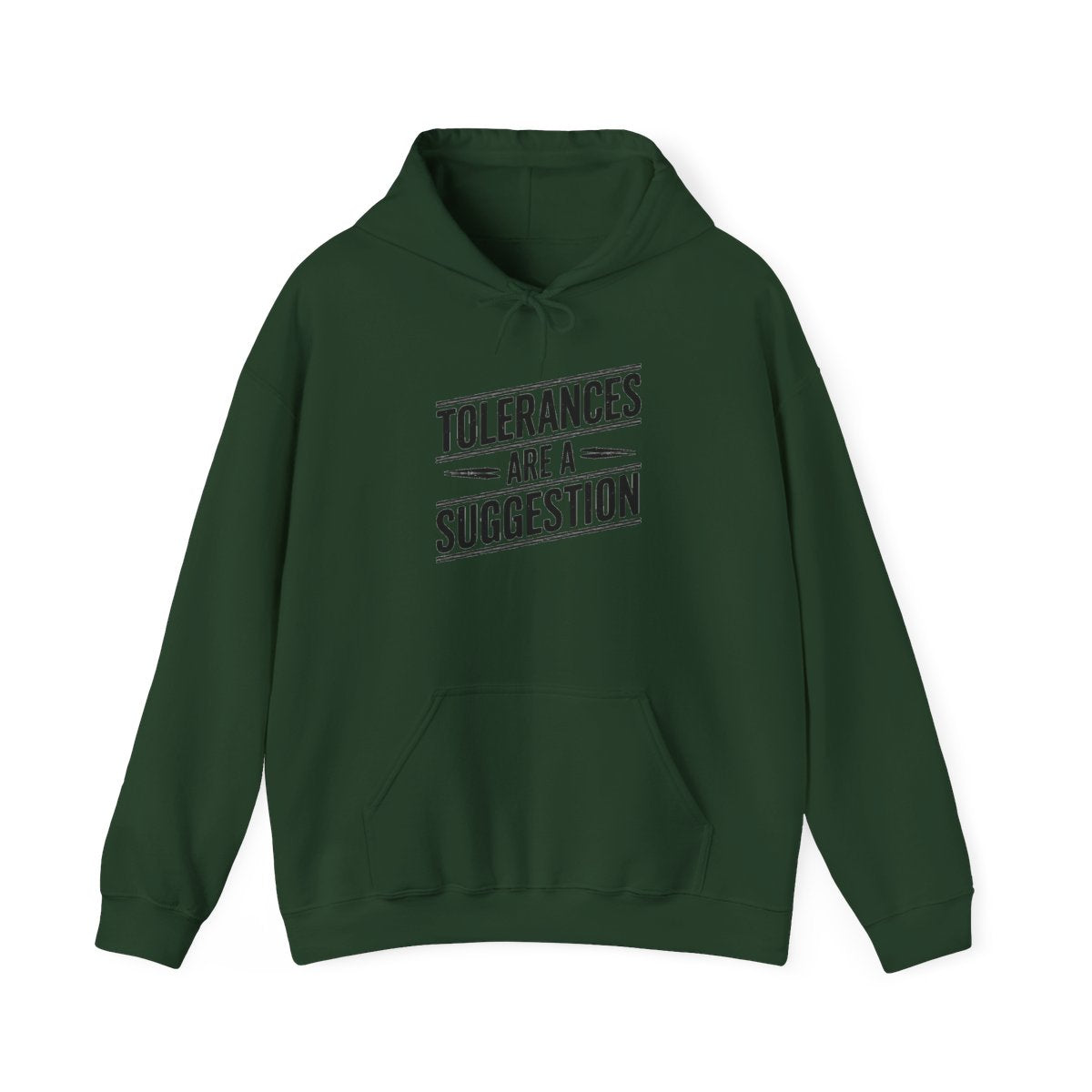 CNC Tolerance Hoodie - Machinist Crash Humor Pullover for Shop Floor Operators