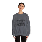 Diagnosed By Ear Confirmed By Scanner Crewneck Sweatshirt - Diesel Technician Identity Apparel for Class 8 Mechanics