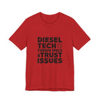 Diesel Tech T-Shirt - Torque Specs & Trust Issues - Class 8 Diesel Mechanic Shirt - Heavy Duty Truck Technician Tee