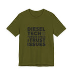 Diesel Tech T-Shirt - Torque Specs & Trust Issues - Class 8 Diesel Mechanic Shirt - Heavy Duty Truck Technician Tee
