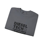 Diesel Tech Torque Specs and Trust Issues Crewneck Sweatshirt — Class 8 Diesel Mechanic Workwear Gift