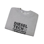 Diesel Tech Torque Specs and Trust Issues Crewneck Sweatshirt — Class 8 Diesel Mechanic Workwear Gift