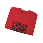 Fluent in G-Code Crewneck Sweatshirt - CNC Machinist Operator Shop Floor Pullover