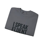 Fluent in G-Code Crewneck Sweatshirt - CNC Machinist Operator Shop Floor Pullover