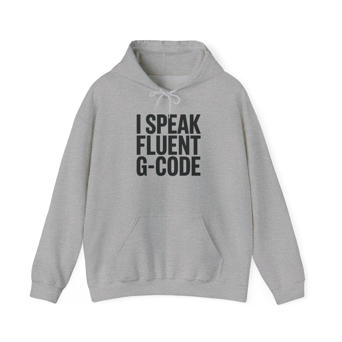 G-Code Fluent Hoodie — CNC Operator Pullover for Mill and Lathe Shop Floor Wear