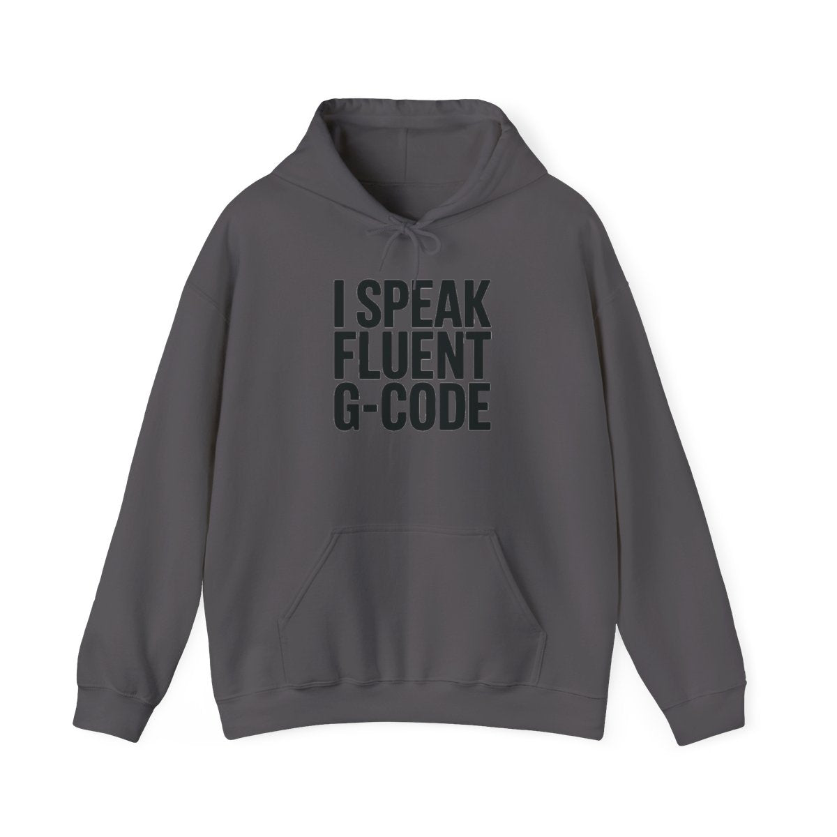 G-Code Fluent Hoodie — CNC Operator Pullover for Mill and Lathe Shop Floor Wear