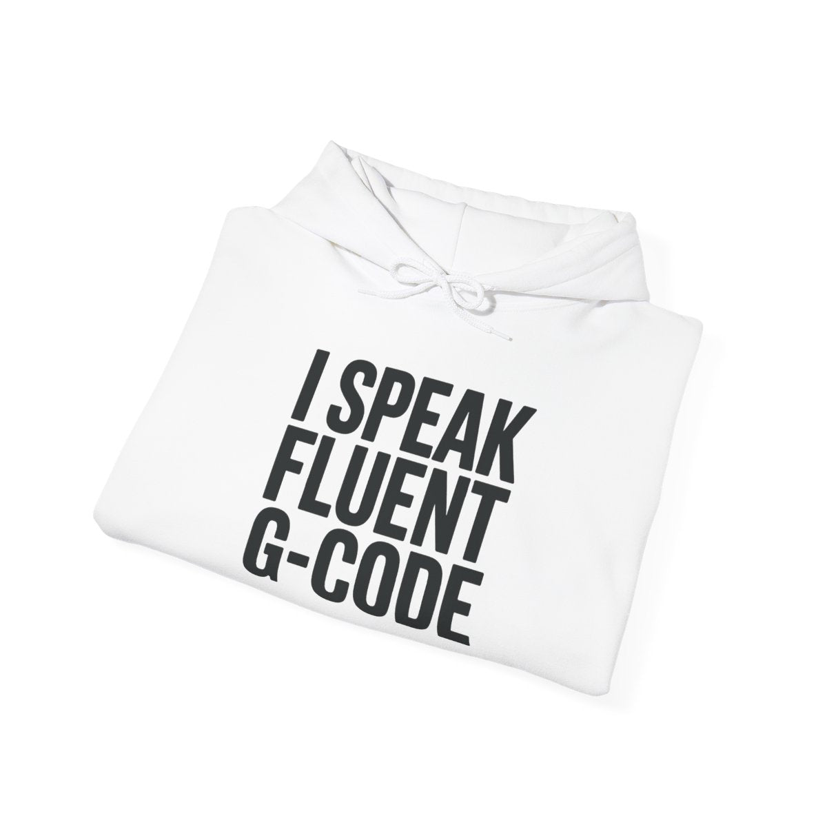 G-Code Fluent Hoodie — CNC Operator Pullover for Mill and Lathe Shop Floor Wear