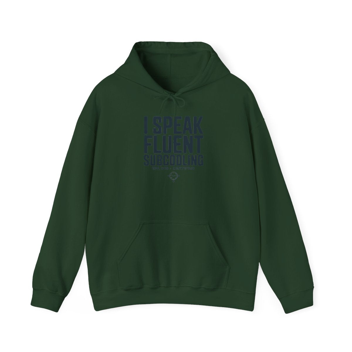 I Speak Fluent Subcooling Hoodie - HVAC Tech EPA 608 Refrigerant Manifold Gauge Pullover