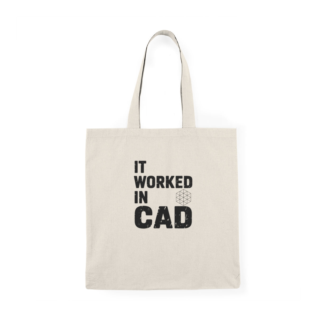 It Worked In CAD Cotton Tote Bag Mechanical Engineer Gift Funny ME Engineering Student Tote FEA Designer Bag