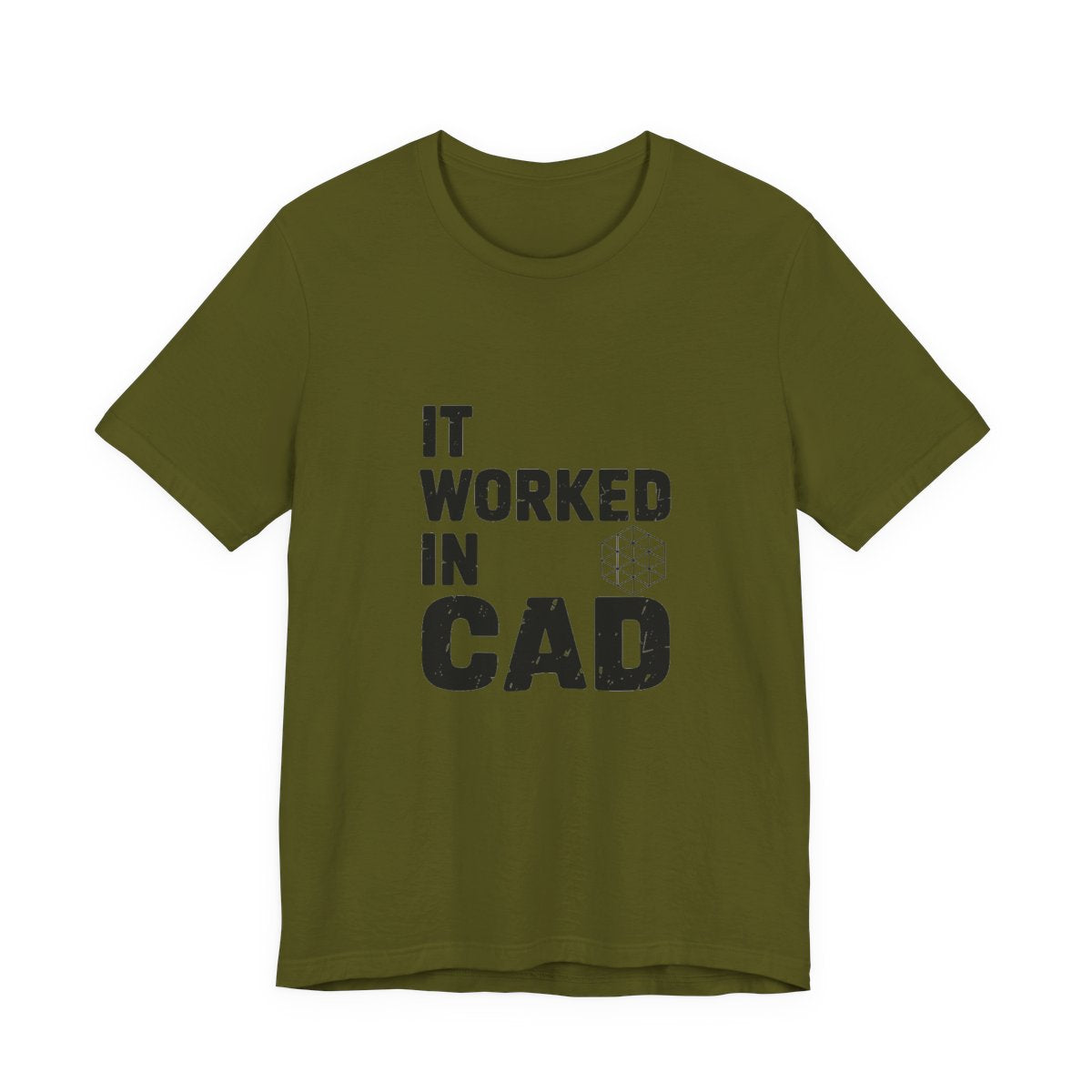 It Worked In CAD T-Shirt Mechanical Engineer Shirt Funny ME Engineering Gift FEA Tolerance Design Humor Tee