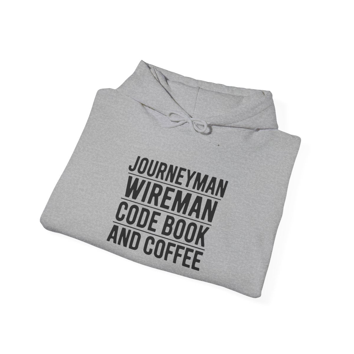 Journeyman Wireman Hoodie - Code Book and Coffee Pullover for Inside Wiremen
