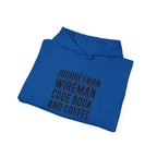 Journeyman Wireman Hoodie - Code Book and Coffee Pullover for Inside Wiremen