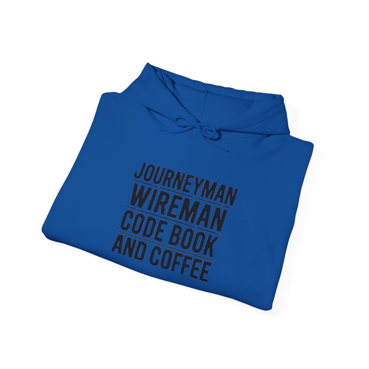 Journeyman Wireman Hoodie - Code Book and Coffee Pullover for Inside Wiremen