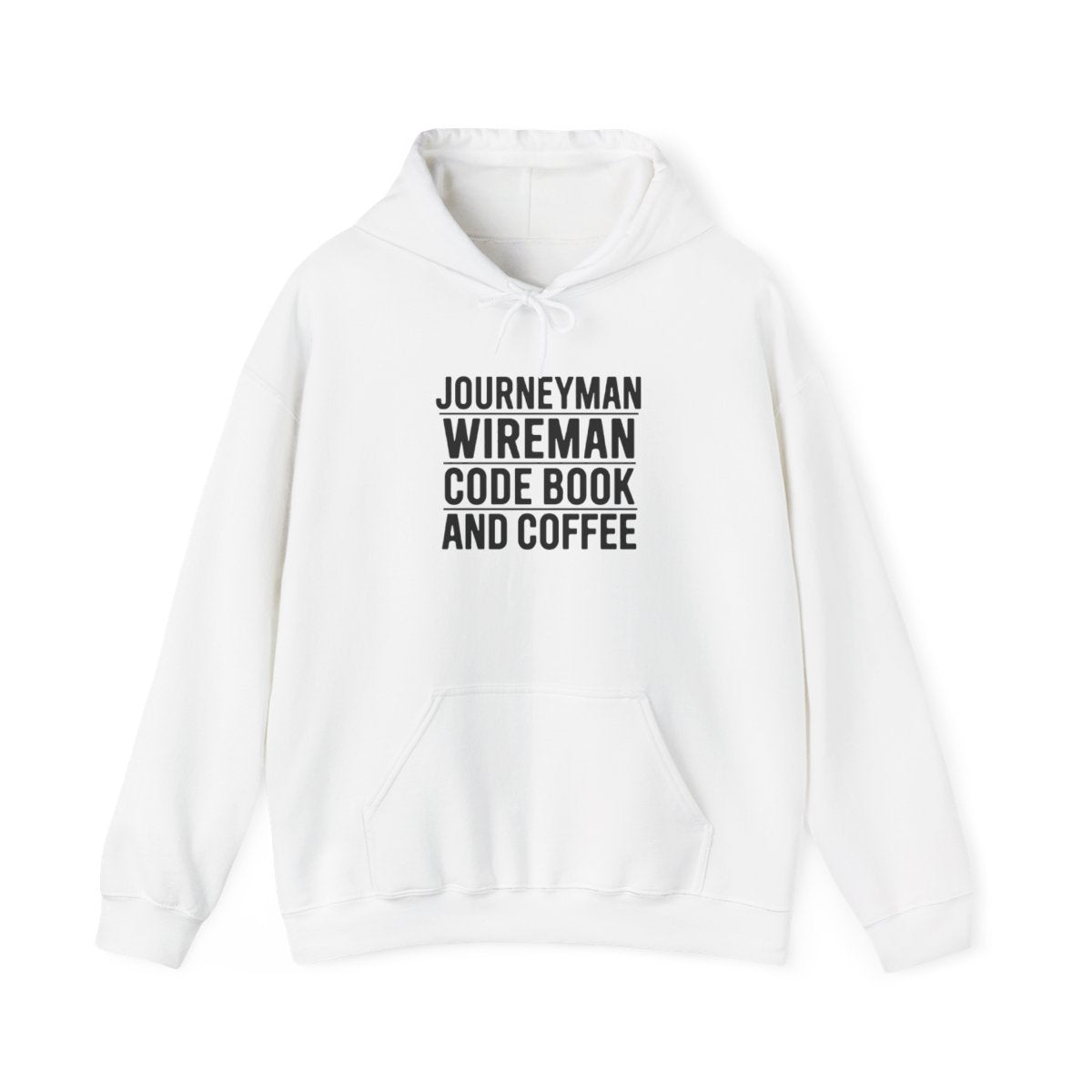 Journeyman Wireman Hoodie - Code Book and Coffee Pullover for Inside Wiremen