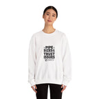 Plumber Crewneck Sweatshirt - Pipe Sizes & Trust Issues - Workwear Pullover for Plumbers, Pipefitters, Drain Techs
