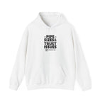Plumber Hoodie - Pipe Sizes & Trust Issues - Pullover Sweatshirt for Licensed Plumbers, Drain Techs, Pipefitters