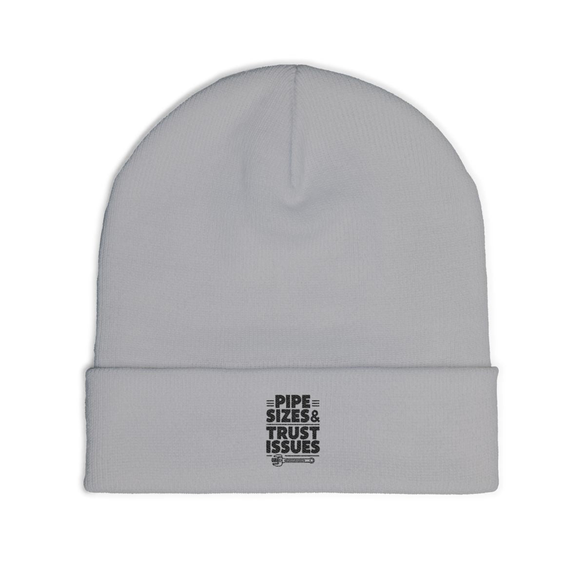Plumber Knit Beanie - Pipe Sizes & Trust Issues - Cold Shop Hat for Plumbers, Drain Techs, Pipefitters