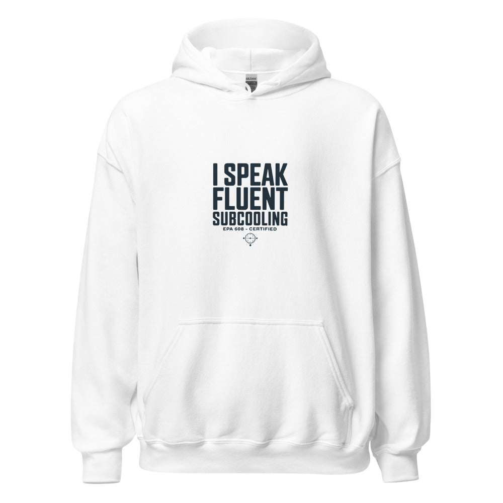 I Speak Fluent Subcooling Hoodie - White