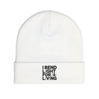 Welder Beanie - I Bend Light For A Living - White