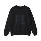Welder Crewneck Sweatshirt - I Bend Light For A Living - Funny TIG MIG Stick Welder Gift Pullover for Pipe Welders, Fabricators
