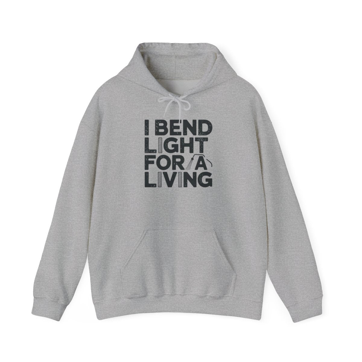 Welder Hoodie - I Bend Light For A Living - Funny TIG MIG Stick Welder Gift - Heavyweight Pullover for Pipe Welders, Fabricators, Pipeliners