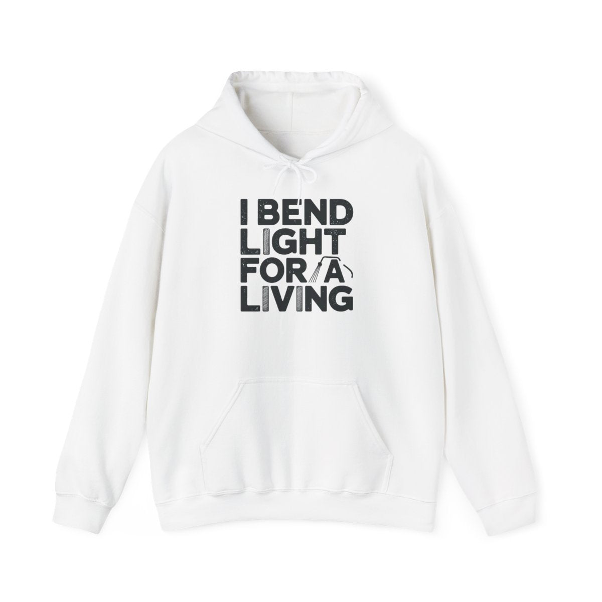 Welder Hoodie - I Bend Light For A Living - Funny TIG MIG Stick Welder Gift - Heavyweight Pullover for Pipe Welders, Fabricators, Pipeliners