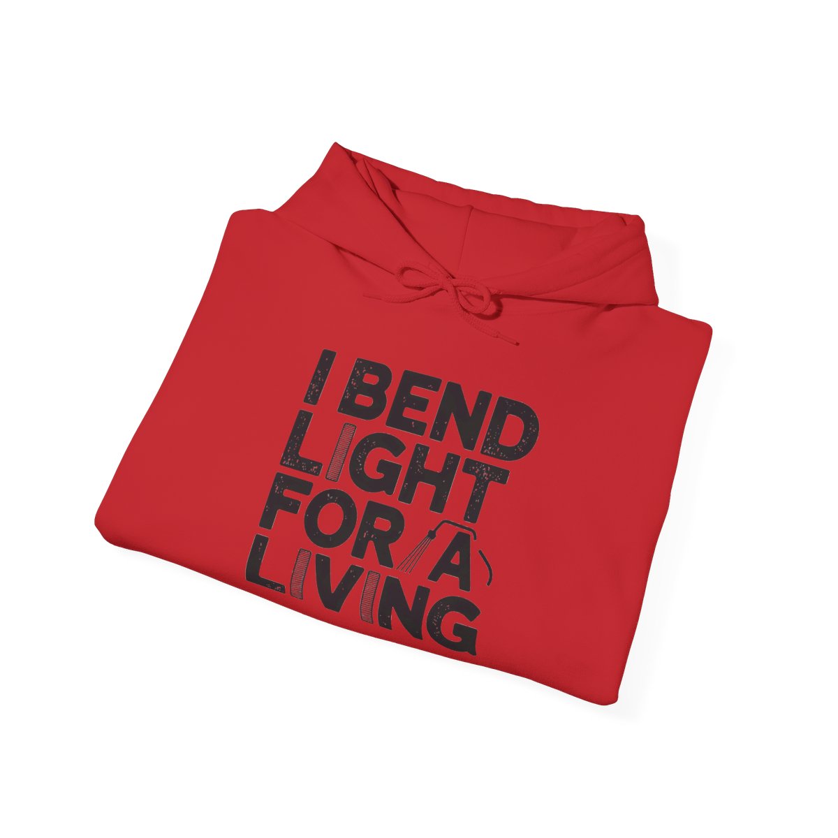 Welder Hoodie - I Bend Light For A Living - Funny TIG MIG Stick Welder Gift - Heavyweight Pullover for Pipe Welders, Fabricators, Pipeliners