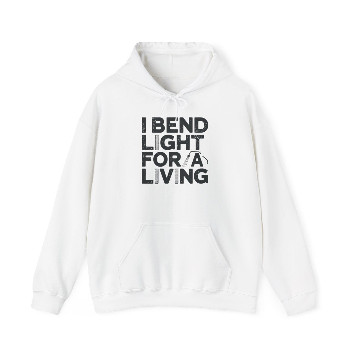 Welder Hoodie - I Bend Light For A Living - Funny TIG MIG Stick Welder Gift - Heavyweight Pullover for Pipe Welders, Fabricators, Pipeliners