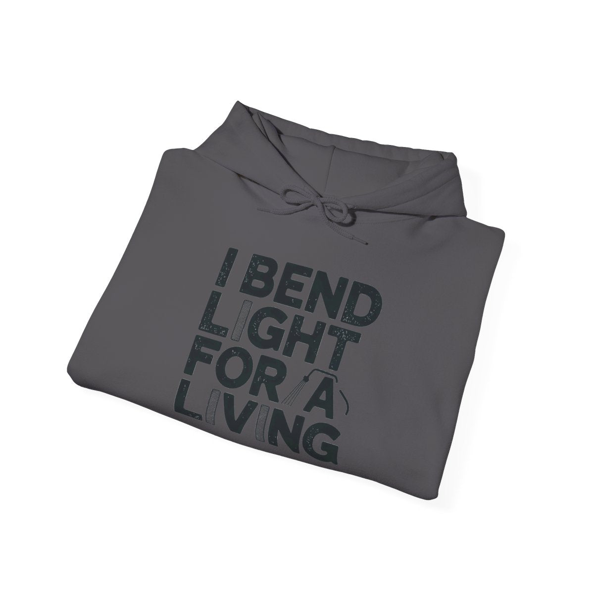 Welder Hoodie - I Bend Light For A Living - Funny TIG MIG Stick Welder Gift - Heavyweight Pullover for Pipe Welders, Fabricators, Pipeliners
