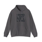 Welder Hoodie - I Bend Light For A Living - Funny TIG MIG Stick Welder Gift - Heavyweight Pullover for Pipe Welders, Fabricators, Pipeliners