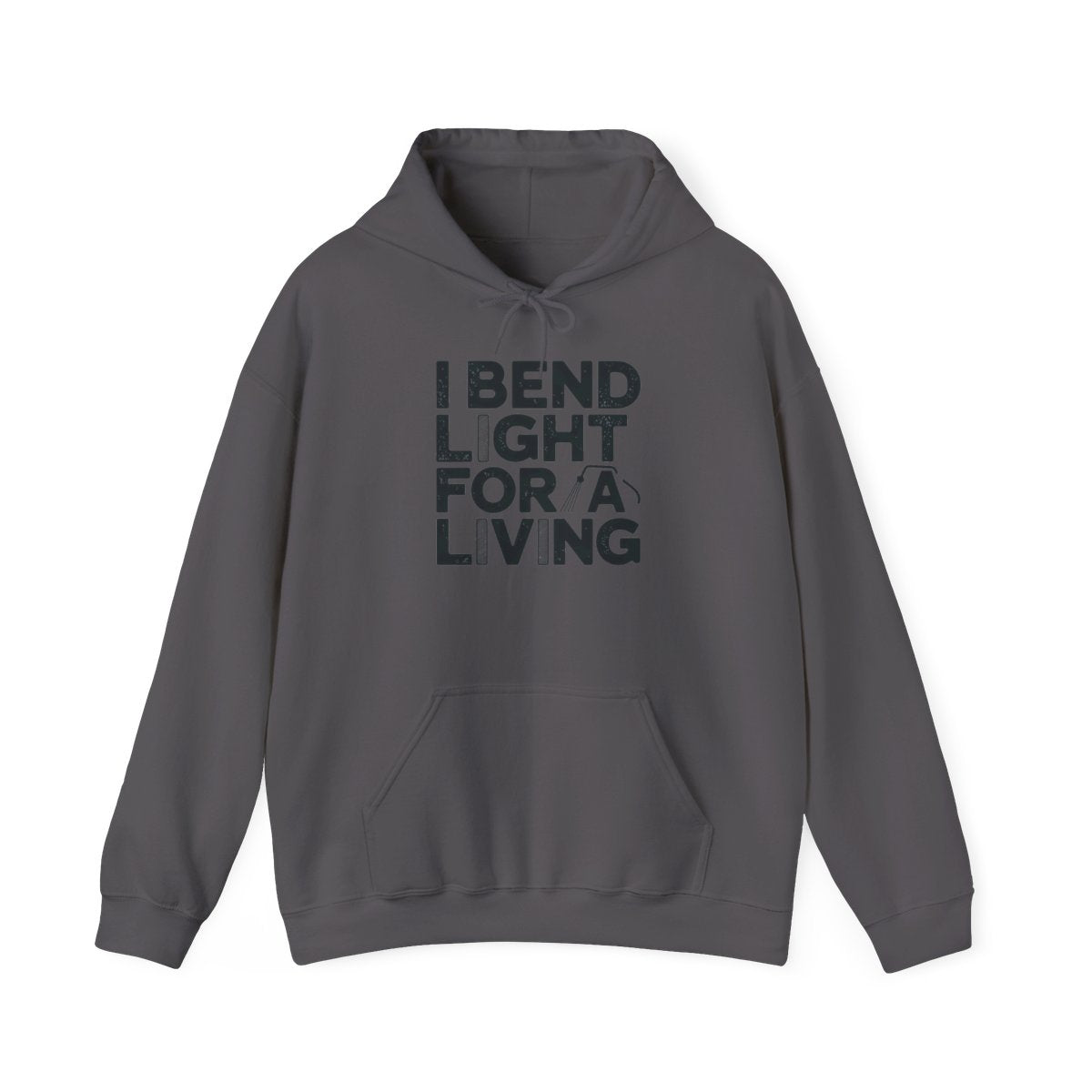 Welder Hoodie - I Bend Light For A Living - Funny TIG MIG Stick Welder Gift - Heavyweight Pullover for Pipe Welders, Fabricators, Pipeliners