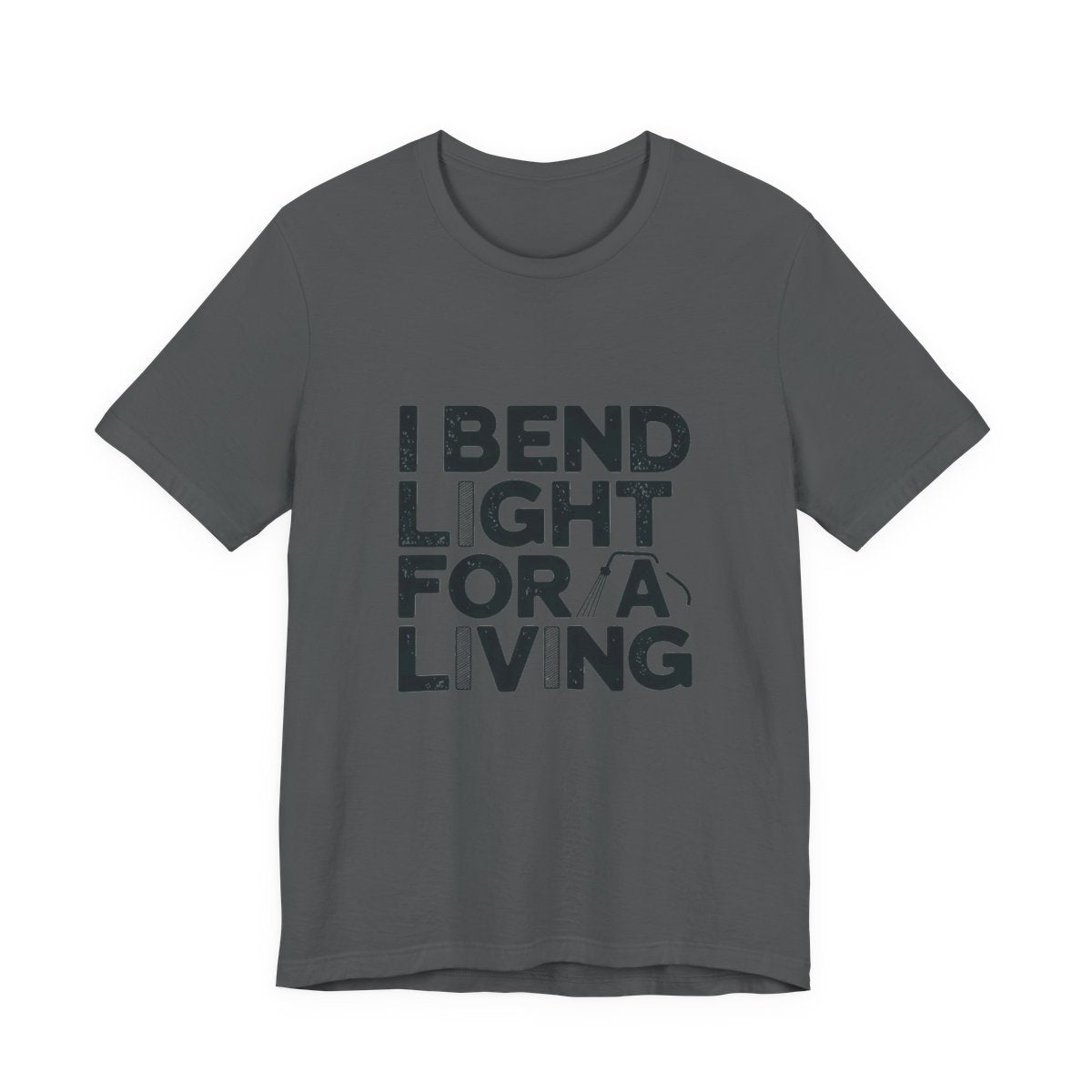 Welder T-Shirt - I Bend Light For A Living - Funny TIG MIG Stick Welder Gift Tee for Pipe Welders, Fabricators, Pipeliners