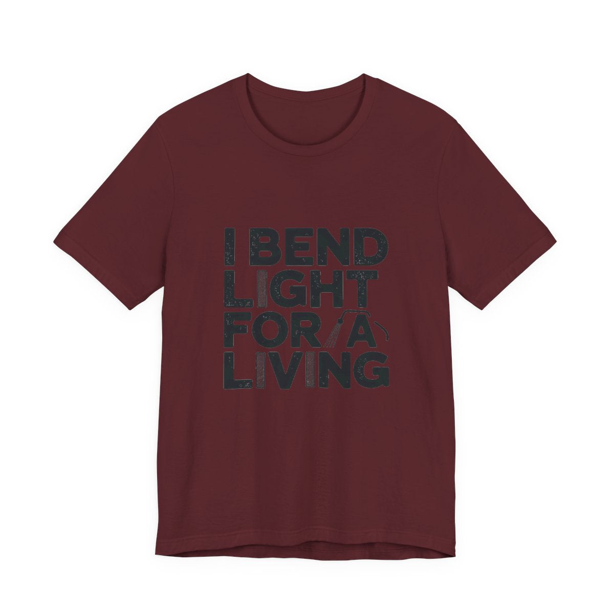 Welder T-Shirt - I Bend Light For A Living - Funny TIG MIG Stick Welder Gift Tee for Pipe Welders, Fabricators, Pipeliners