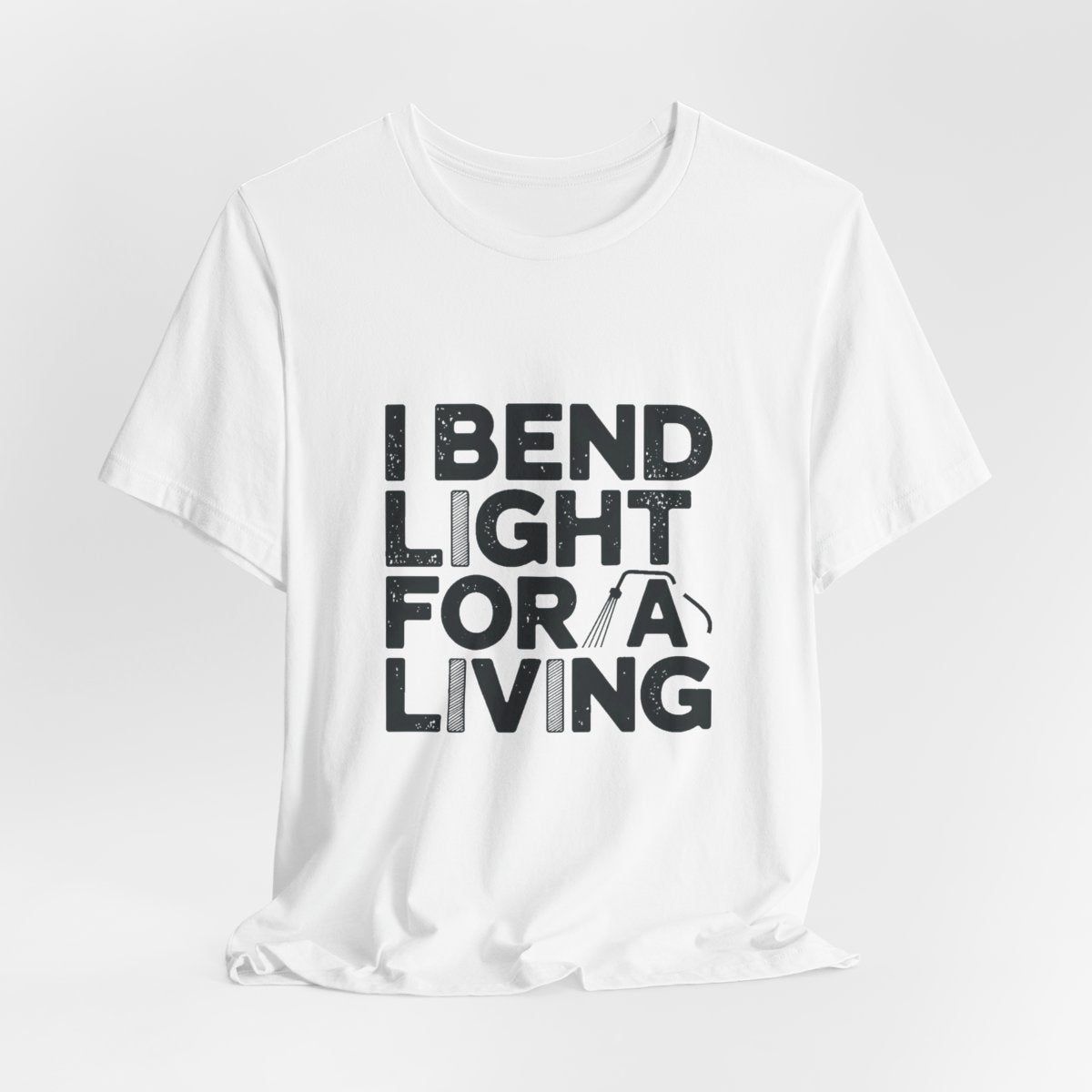 Welder T-Shirt - I Bend Light For A Living - Funny TIG MIG Stick Welder Gift Tee for Pipe Welders, Fabricators, Pipeliners
