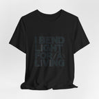 Welder T-Shirt - I Bend Light For A Living - Funny TIG MIG Stick Welder Gift Tee for Pipe Welders, Fabricators, Pipeliners