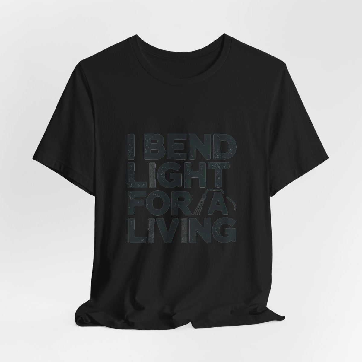 Welder T-Shirt - I Bend Light For A Living - Funny TIG MIG Stick Welder Gift Tee for Pipe Welders, Fabricators, Pipeliners